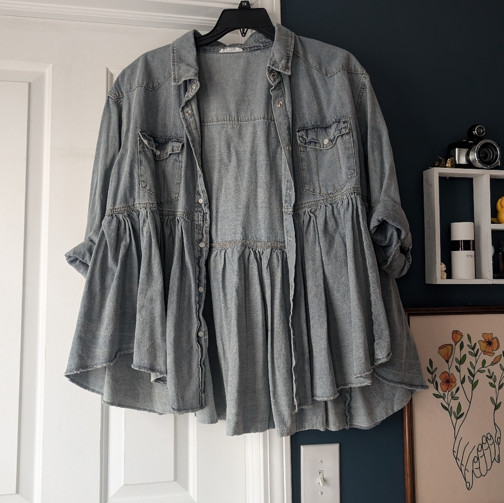 Chambray button up